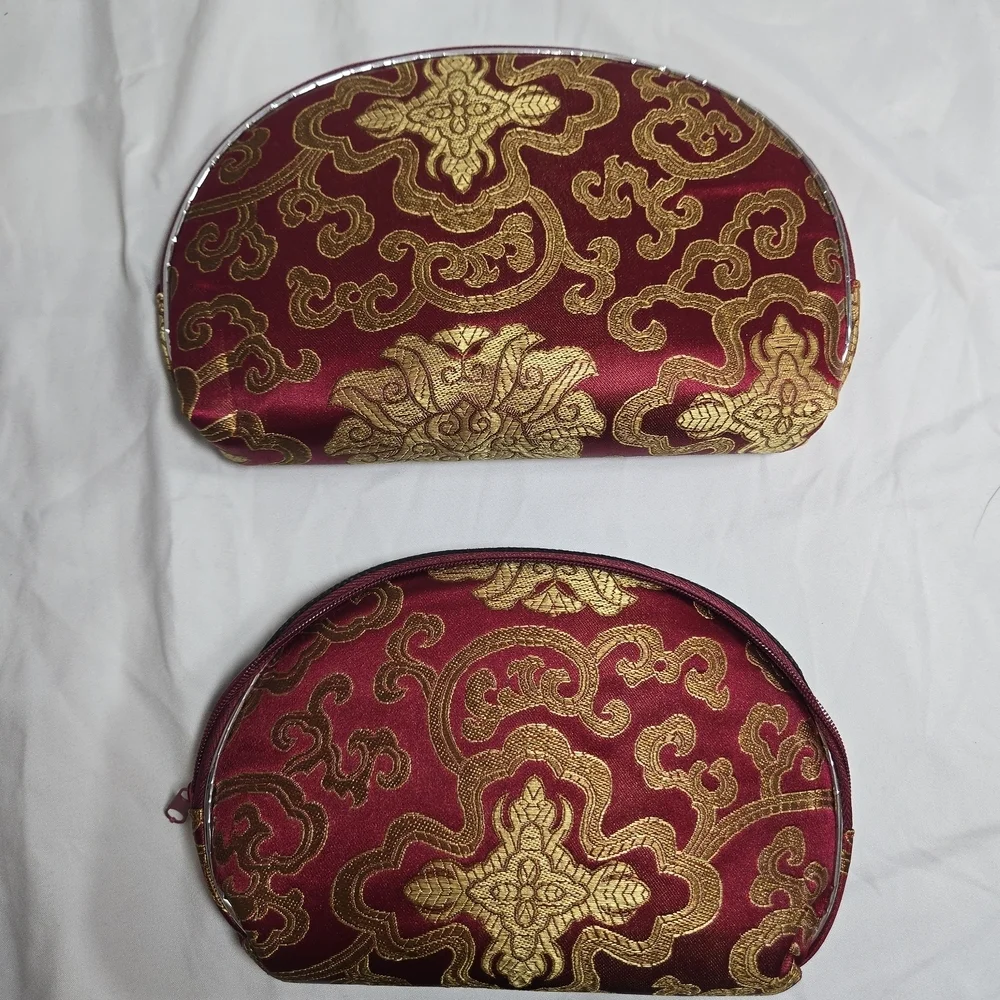 Elegant Red and Gold Clutch